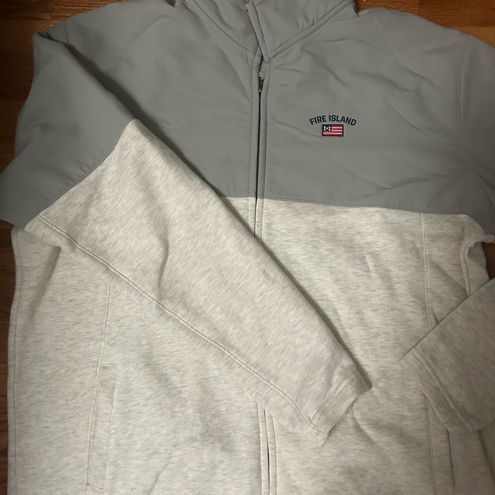 Gray Fire Island Zip Up